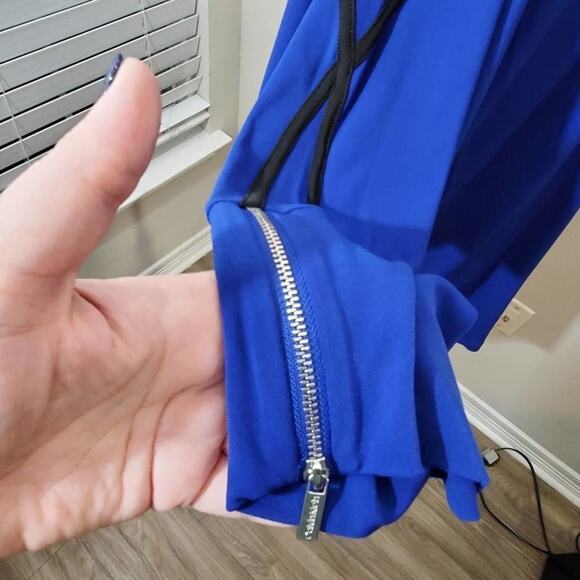 CALVIN klein royal blue zippered‎ sleeve shirt plus size 2X NEW!!!! - Picture 3 of 6